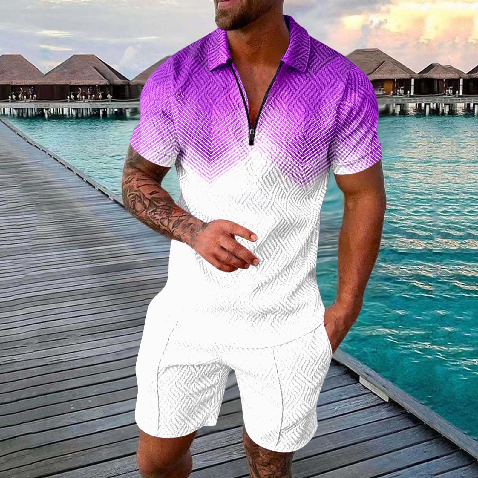 JHLZHS Mens Fall and Winter Clothing Men Casual Sports Two