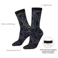 thumbnail image 6 of Honeii Copper-Gold Gloss Outline Rose Print Adult Socks,Crew Socks,Casual Calf Socks,Daily Wear Socks for Men & Women, Perfect for Sports, Casual and Everyday Use, 6 of 6
