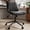 Black, variant on Genpo Desk Chair, Armless Desk Chair with Wheels, Black PU Leather Small Computer Desk Chairs for Small Place Home Bedroom Vanity Makeup