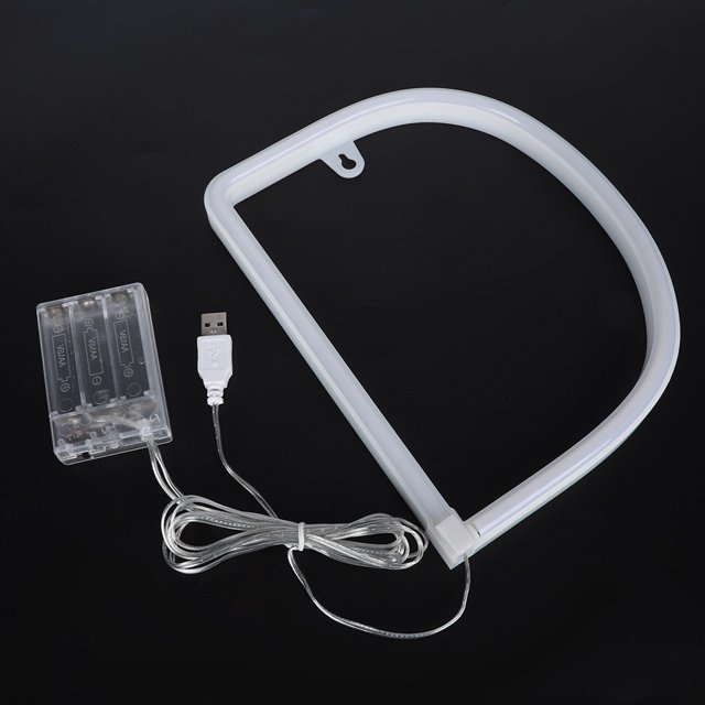 Luz LED En Forma De D, Lámpara Decorativa, Lámpara Led En Forma De D Efecto Romántico Niños Para Amigos Fiestas De Cumpleaños Regalo Del Día De San Valentín