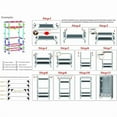 thumbnail image 4 of Portable Wardrobe 67×35.4×17.7in (Gray) - Rolling Door, Hanging Rack, Non - Woven Fabric Storage & 3 Drawer Boxes, Tool - free Setup, 4 of 13