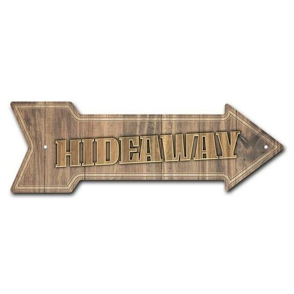 SignMission P-ARROW12-999822 12 x 36 in. Wide Hideaway Arrow Sign