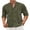 Army Green, variant on Black Button Down Shirt Men Linen Shirt Casual Beach Summer Clothes Cruise Shirts for Men