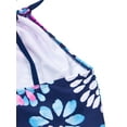 thumbnail image 6 of Gzhioc 2 Pcs Girl Swimwear, Floral Tops + Drawstring Bikini Bottoms Suit, 3-14 Years, 6 Colors, 6 of 8