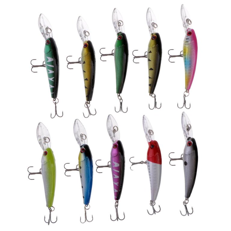 Hard S Lures for Freshwater,Fishing Tackle Lure Set, Size: 9 cm