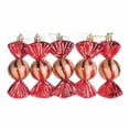 thumbnail image 1 of 5 adornos navideños con forma de caramelo rojo, adornos navideños con forma de caramelo, adornos navideños colgantes, brillantes y relucientes para la decoración de fiestas navideñas, 1 of 4