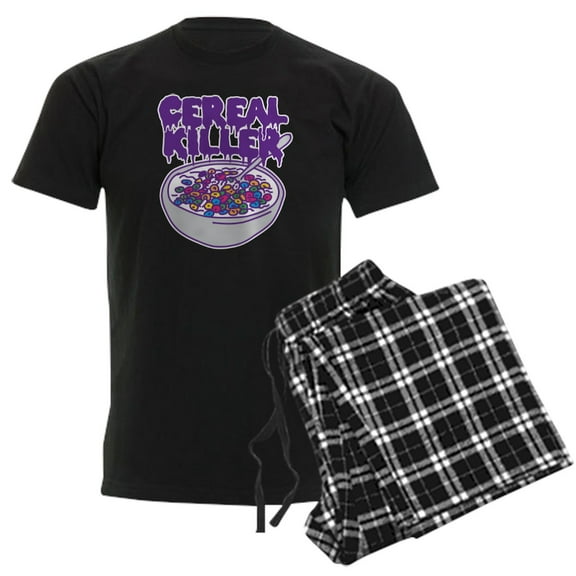 CafePress - Cereal Killer Men's Dark Pajamas - Men's Dark Loose Fit Cotton Pajama Set