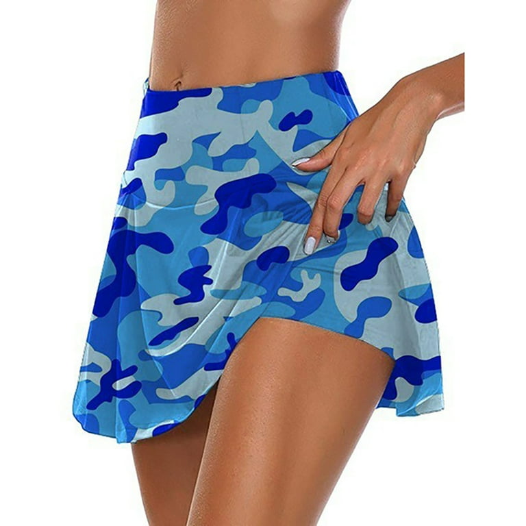 Camouflage blue clearance skirt