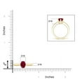 thumbnail image 5 of ANGARA Natural Tapered Shank Oval Solitaire 1 ct Ruby Ring in 14K Yellow Gold for Women (Size-7x5mm) | July Birthstone, Birthday, Anniversary, Jewelry Gift for Women | Natural Ruby Ring, 5 of 9