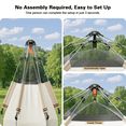 thumbnail image 2 of 4-6 Person Tents for Camping,Instant Tent with Camping Ground Mat Camping Tent with Removable Rainfly and Carry Bag, White, 2 of 10