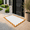Mustard, variant on Savi Home Cotton Scalloped Bath Mat with Anti-Skid Backing, Blush Pink, 20" x 32"