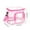 Hot Pink, variant on Large Clear Lunch Bags For Work See Through Plastic Lunch Box with Adjustable Strap and Front Storage Compartment Transparent Lunch Bags For Men and Women