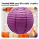 thumbnail image 5 of Abbraccia Set colgante redondo de papel colorido plegable DIY, decoración para fiesta, boda, festividad, 5 of 6