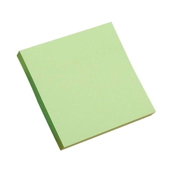 Sticky Notes 3x3 Inches,Bright Colors Self-Stick Pads, Easy to Stick for Home, Office, Notebook, 100Sheets/pad,Green