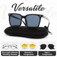 thumbnail image 4 of Aspire Sunglasses Soft Case, Neoprene Zipper Eyeglasses Bag with Carabiner, Ultra-Light Travel Pouch for Women Men - Black, 4 of 7