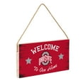 thumbnail image 2 of Ohio State Buckeyes 6" x 11" Welcome Home Wood Wall Sign with Rope Hanger, 2 of 4