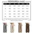 thumbnail image 3 of Mohiass Women's Casual Pants Corduroy Straight Leg Lounge Pants Plain Loose Trousers Fashion Long Pants Beige S, 3 of 6