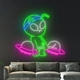thumbnail image 5 of Handmadetneonsign Alien Lifting UFO Neon Sign, Alien Lifting UFO LED Light, Alien Gym Led Sign, 5 of 5