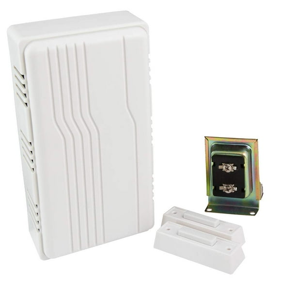 Edwards Signaling C212-W Carillon de Construction Kit d'Installation Complet avec 2 Boutons-Poussoirs Non Illuminés, Blanc