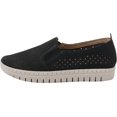 thumbnail image 2 of Glolily ELLE Slip-On Perforated Comfort Flat - Women's, Black 10 M, 2 of 6