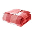 thumbnail image 2 of 1pc Summer Cooler Quilt, Cold Blanket for Sleeping Plaid Style Throw Blanket for Couch Ice Blanket for Hot Sleepers Lightweight Cooling Throw for Summer, Skin Friendly, 55-57In L×39.3In W, Pink, 2 of 9
