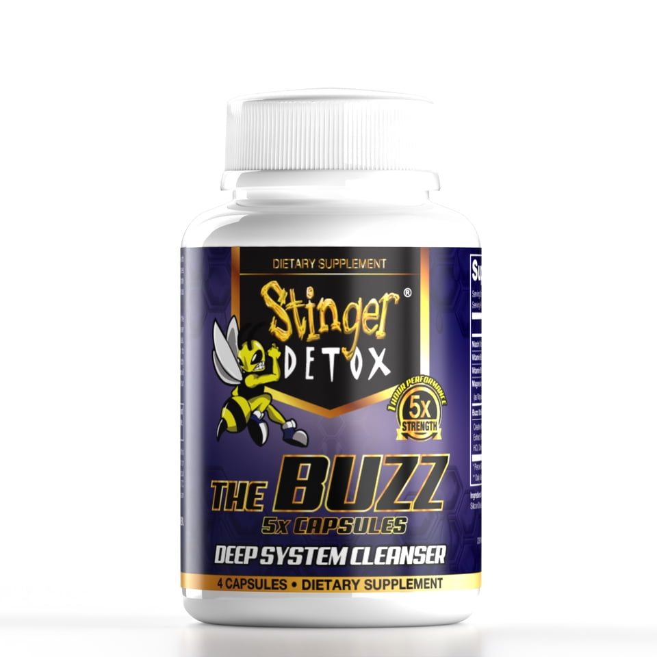 Stinger Detox Buzz 5X Extra Strength Capsules - Deep System Cleanser