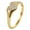 Gold, variant on Stainless Steel Heart Cubic Zirconia Rings for Women Dainty Statement Stackable Promise Ring Jewelry Gift Gold Size 5
