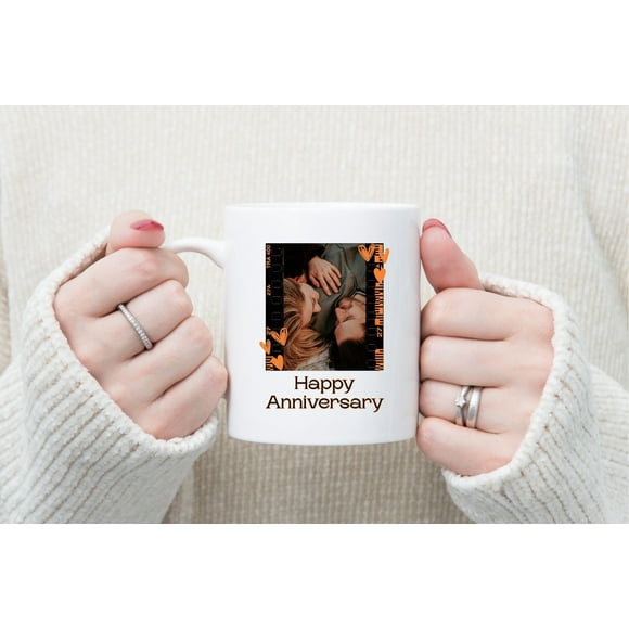 Anniversary Gift Personalised Mug With Your Custom Image / Personalized Mug Wedding Birthday Gift For Family Presents Tea Coffee Gift