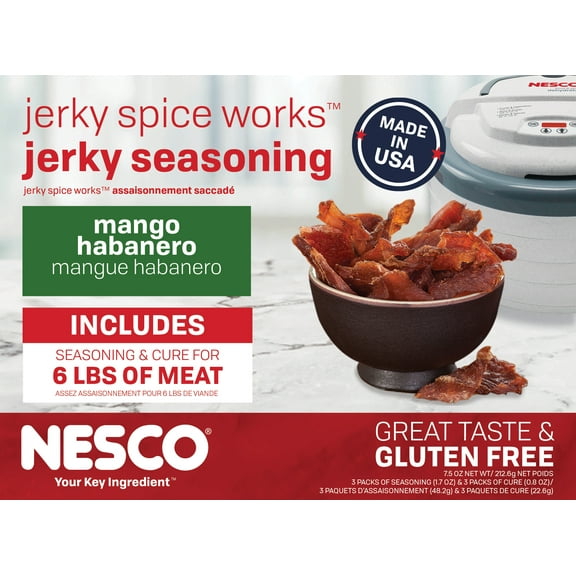 NESCO® BJJ-6 Mango Habanero Jerky Seasoning, 3 Pack