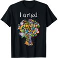 thumbnail image 1 of Men'S Breathable Cotton T-Shirt- Casual Street Style, Round Neck, Short Sleeve, Moisture-Wicking Geometric Pattern Printed T-Shirt, Machine Washable, Loose Fit, Perfect Choice for Summer outings, 1 of 6