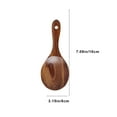 thumbnail image 3 of Btomtd Teak Wood Cooking Spoon and Spatula for Salad Mixing Non Stick Pan Utensils Solid Wood Kitchen Spoons, A, 3 of 6
