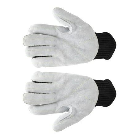 

Anti Cutting Gloves Anti Tear Protective Gloves Portable 2PCS Polyester Cowhide For Slaughter Processing For Construction Industry