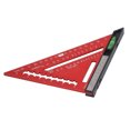 thumbnail image 3 of Rafter Square, 7 Inch Aluminum Alloy Polished  Accurate Scaling Built In Magnets Carpenter Square Removable Short Ruler  Square For Woodworking Carpentry, 3 of 8