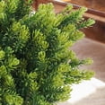 thumbnail image 3 of Artificial Fake Grass 8 Pcs Faux Greenery Stems UV Resistant Outdoor Plants Plastic Spring Tropical Bushes for Home Window Garden Office Patio Pathway Front Porch Decor(Purple), 3 of 5