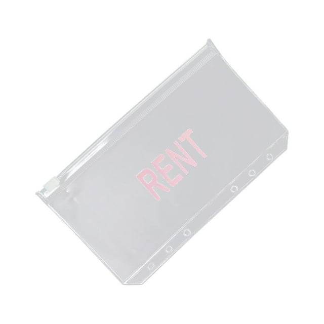 Storage Folder Cash Planner Binder Pocket Decorative Student Monthly Zipper Bag Cash Budget Envelope