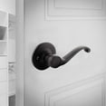 thumbnail image 2 of Design House Scroll Interior Non-Turning One-Sided Hall/Closet Dummy Doorknob Handle, Matte Black, 2 of 14