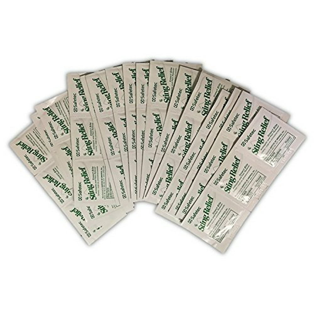 Safetec Insect Sting Relief Wipe (Pack of 48)
