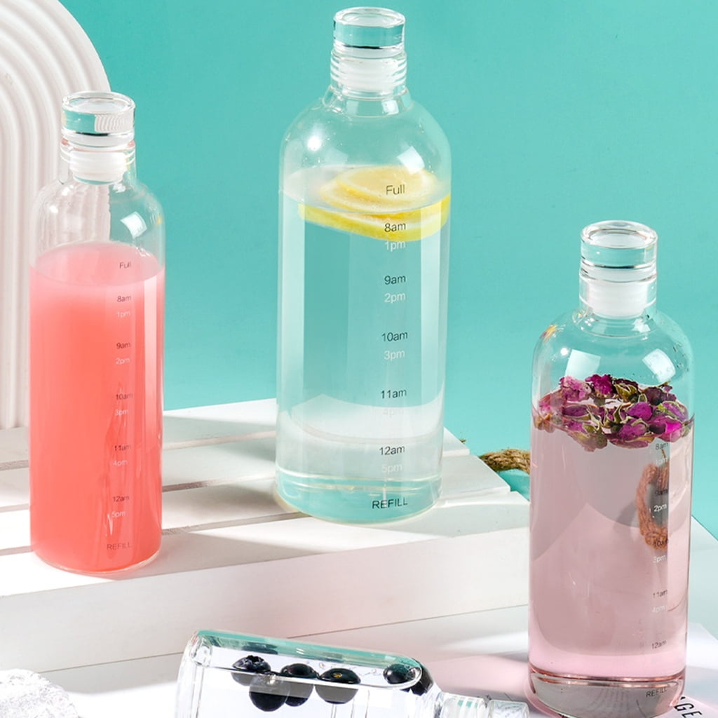 High Quality Glass Cup With Time Scale Glass Bottle For Easy Water Monitoring