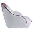 thumbnail image 2 of NORTHCAPTAIN P3 Pontoon Boat Seat Captain Bucket Seat with Boat Seat Cover,White/Grey/Wine Red, 2 of 7