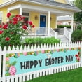 thumbnail image 6 of Beautynvta Happy Easter Banners for Outside, 19.6x118 Inch, Easter Yard Lawn Sign Backdrop Banner, Spring Easter Eggs Banner for Indoor Outdoor Easter Party Supplies, 6 of 6