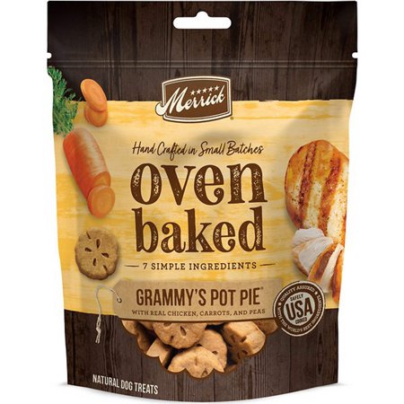 Merrick Oven Baked Grammys Pot Pie Natural Dog Treats 11 oz