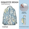 thumbnail image 5 of "Sunflower & Wildflower Backpack - Water-Resistant School Backpack for Women, College Backpack with Spacious Pockets, Floral Print Laptop Backpack", 5 of 6