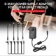 thumbnail image 3 of Caline CP-07A Guitar Effects Power Supply Adapter DC 9V 1A with 5-Way Daisy Chain Cable Reversed Polarity Cables Battery Clip Cables, 3 of 5