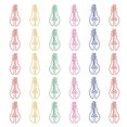 thumbnail image 1 of CIMAXIC Colorful Light Bulb Shape Paper Clips for School Use Creative Bookmark Folder 30 Pieces Assorted,1.65"X0.79"X0.39", 1 of 5