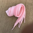 thumbnail image 6 of OULII Wide Flat Shoelaces Pink for Loafers Slip-Ons, 6 of 6