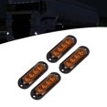 thumbnail image 4 of Truck Side Marker Lights 4Pcs High Brightness 3000K IP65 LED Emergency Flash Light Easy Installation for Cars Trucks Trailers ABS PC Material, 4 of 7
