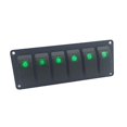 thumbnail image 1 of Panel De Interruptor Basculante De Doble Luz Led Para Barco Marino, Rv, 12V, 24V, Universal, Para Coche, Barco, Panel De Interruptor, Enchufe Para Encendedor seitruly VI008603-03, 1 of 6