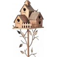 thumbnail image 6 of KOK-Outdoor Birdhouse Birdhouse Garden Stakes Crafts Birdhouses for Wild Birds Terrace Wild Birds Picnic Bird Club Wild Bird D Cabin-0509, 6 of 9