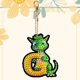 thumbnail image 3 of (G) Llavero Diamantes Con Puntos Bricolaje Dinosaurio Pequeño 26 Letras Llavero Con Pintura Diamantes [material Acrílico Diamantes Brillantes Doble Cara Embalaje en PE], 3 of 9