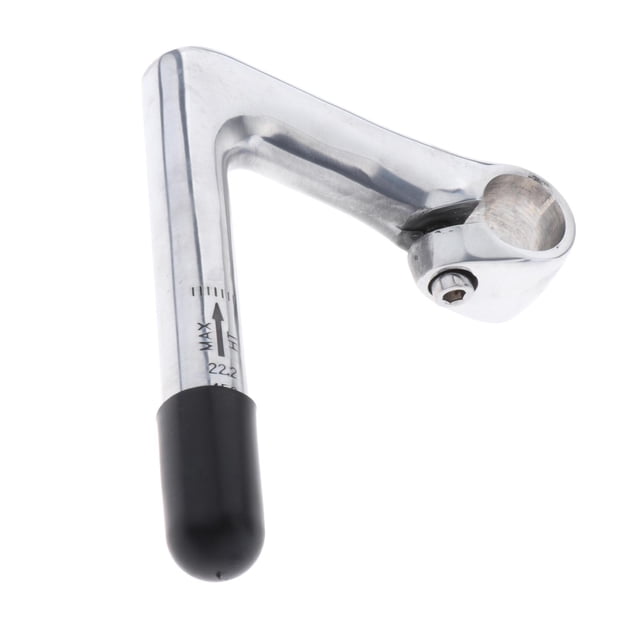 Vástago de manillar de 22,2 mm 1 "Elevador de manillar para bicicletas deportivas cómodas para autos plata Cola Tallo de manillar de cisne